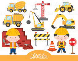 Construction Clipart Construction 15022 Etsy Clip Art Construction Crafts Art And Craft Videos