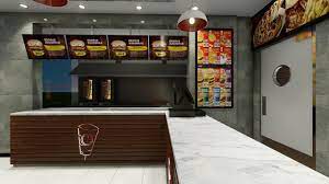 تصميم داخلي لمطعم شاورما resturant
