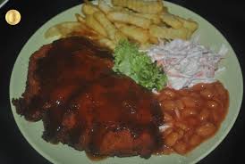 Fried chicken chop homemade blackpepper sauce coleslaw. Patyskitchen Chicken Chop With Black Pepper Sauce