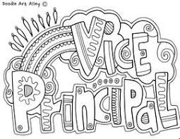 How principals swear coloring book: The School Community Classroom Doodles