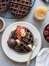 Chocolate Zucchini Belgian Waffles Kitchen Confidante Recipe Belgian Waffles Waffle Recipes Waffles