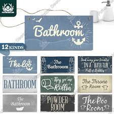 12 Kinds Of Wooden Bathroom Sign Hanging Plaques Signs Bathroom Decor Home Decoration 3 9 7 8 Wish Choose from contactless same day delivery, drive up and more.