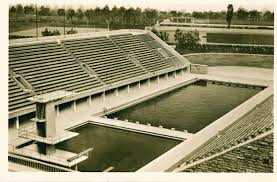 Berlin 1936 Schwimmstadion Auf Dem Reichssportfeld Berlin Olympische Spiele Olympia