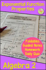 Algebra 2 Students Need To Understand The Characteristics And Effects Of Constants In The Exponential Model Functions Algebra Exponential Functions Exponential