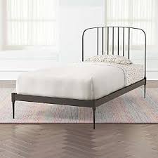 Portland white twin xl platform bed with open foot board. Twin Beds Crate And Barrel