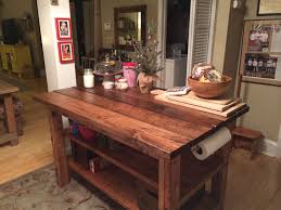 Hand Built Rustic Kitchen Island House Food Baby Diy Kitchen Island Kitchen Island Plans Rustic Kitchen Island