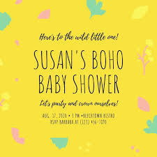 Easily print and cut invitations along provided crop marks then mail. Free Custom Printable Baby Shower Invitation Templates Canva