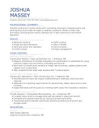 Cover letter for content writer job. Construction Resume Examples Tips And Advice Jobhero