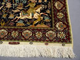 Teppiche aus hereke zählen zu den bekanntesten teppichen der türkei. 15235 Hereke Seide 75 X 75 Cm Bild Teppich Figural Wandteppich