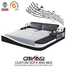 79w x 84d x 40h 6 drawer dresser: China Smart Led Bedroom Set Furniture Modern King Size Leather Beds China Bed King Size Bed