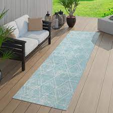 Möchten sie einen speziellen farbteppich in ihrem wohnzimmer? Skandi Teppich Outdoor Blau Turkis Balkon Kaufland De