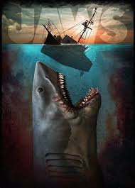 Jaws 1975 Sinema Cizim Resim