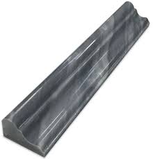 Onyx chair rail molding are readily available here at marblenthings. Bardiglio Gray Marble Polished Chair Rail Trim
