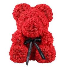 Her eyes were filled with tears of happiness when she received the bouquet. Trinidad Luxury Red Rose Teddy Flower Delivery Teddy Bear Size 25cm Flower Delivery Trinidad Online Florist Trinidad