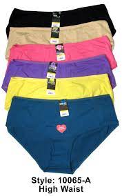 Pin Di 6 Women Plus Size High Waist Underwear Brief Panty Full Coverage Cotton 1x 2x 3x 4x 13 79