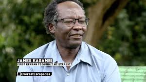 James Kagambi, the first Kenyan to summit Mt Everest