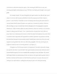 Your opinion is the most important aspect of this assignment. Lab Report Analysis Self Reflection Essay Sohyanni Luke English 21007 Portfolio