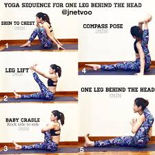 One Leg Behind The Head Step 1 Flexibility Workout Workout Routine Workout