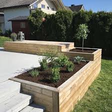 Terrassenrand Hochbeete Decoration Jardin Exterieur Amenagement Jardin Jardins