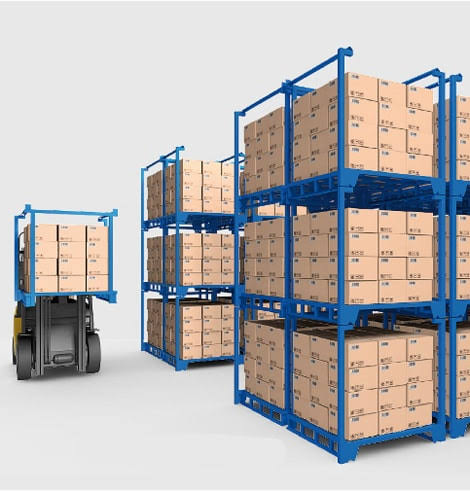 NESTAINER / STACKABLE PALLET BESI RACKING PORTABLE TIPE SJP-1500