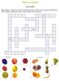 Les Fruits Mots Croises Mots Fleches Mots Fleches Enfants