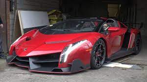 The car is very low, has low roof and stability is provided with the very wide base platform. 5 0 Million Lamborghini Veneno Roadster On The Road Youtube