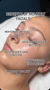 That post facial glow 🤩 , Benefits of monthly facials ⬇️,