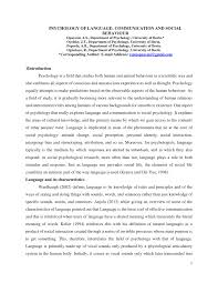 This chapter defines and critiques psychological type theory, describes and evaluates measures of psychological type, reviews the growing body of research evidence linking psychological type with individual differences in religious and spiritual learning, and evaluates the relevance of the research. Pdf Psychology Of Language Communication And Social Behaviour