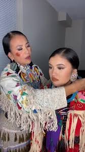 Tia Wood Tiamiscihk On Tiktok My Momma Mom Indigenous Browneyes Fyp Powwow Motherwnddaughter Nativeamerican Native American Pow Wow Inspiration