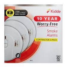 Low power consumption, service life sensor about 10 years. Kidde 10 Year Worry Free Sealed Battery Smoke Detector With Ionization Sensor 3 Pack 21029885 The Home Depot