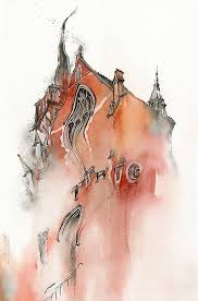 St George S Terrace Park Art Watercolor Architecture Art Sketchbook