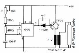 Electronic Circuit Diagrams Part 2 Floresan Lamba Invertor Konvertor Devresi Electronics Circuit Circuit Diagram Circuit