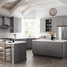 X 24 in.) (1026) see lower price in cart. Hampton Bay Designer Series Melvern Assembled 21x34 5x23 75 In Drawer Base Kitchen Cabinet In Heron Gray B3d21 Mlgr The Home Depot In 2021 New Kitchen Cabinets Kitchen Design Grey Kitchen Designs