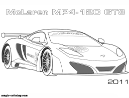 Whether you prefer a pencil car or a rocket car or want your car to emulate a speed bus, there are templates for all. 2011 Mclaren Mp4 12c Gt3 Coloring Page Cars Coloring Pages Race Car Coloring Pages Car Coloring