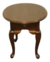 It not only serves as a nightstand, but you can place it in your living room or family room as an end table. Broyhill Furniture Solid Cherry Traditional Style 23x27 Oval Accent End Table Chairish