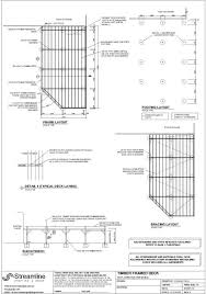 Timber Deck Floor Plan Footing Layout Section