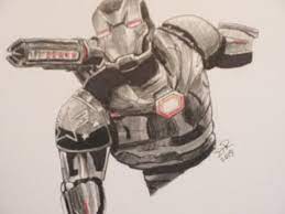 How To Draw War Machine - No Spoilers || Avengers Endgame - Youtube