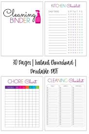 Cleaning Binder Printables For Cleaning Cleaning Hacks