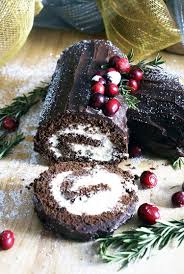 How To Make Yule Log Cake Buche De Noel Recipe Log Cake Yule Log Cake Buche De Noel