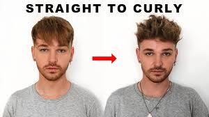 Mens haircuts thick hair young men haircuts young mens hairstyles men's hairstyles cool haircuts hairstyles haircuts medium hair styles short hair styles messy hair look. How To Get Curly Hair Fast Easy Straight To Curly Mens Hair Imdrewscott Youtube