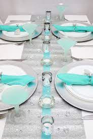 Tiffany themed bridal shower decorations. Breakfast At Tiffany S Themed Bridal Shower