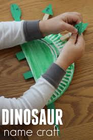 See more ideas about dinosaur activities, dinosaur, dinosaurs preschool. Paper Plate Dinosaur Name Craft Toddler Approved Dinosaur Crafts Preschool Name Crafts Dinosaur Activities Preschool