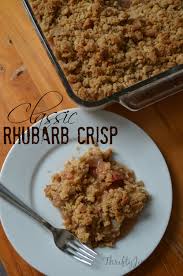 This Classic Rhubarb Crisp Recipe Is Just Like Grandma Used To Make Only 8 Ingredients Is All It Tak Rhubarb Desserts Recipes Rhubarb Recipes Rhubarb Desserts