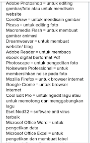 Free software adalah dalah jenis software yang boleh untuk digunakan, dimodifikasi, disalin atau bahkan diubah. Sebutkan Contoh Software Beserta Fungsinya Brainly Co Id