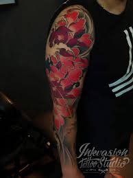 Maybe you would like to learn more about one of these? Japanese Wave Flowers Sleeve Tattoo Inkvasion Tattoo Studio Singapore