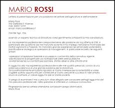 Esempio Lettera Di Presentazione Posizione Nel Settore Dell Agricoltura E Dell Ambiente Livecareer