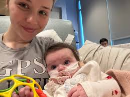 Grandma is home 💕 Snuggle time with my girl