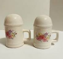 Vintage China Flower Container Salt and Pepper Shakers Original Cork  Stoppers | eBay