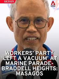 People's Action Party's (PAP) Masagos Zulkifli said that the Workers' Party  (WP) should answer why they had "left a vacuum" by not contesting Marine  Parade-Braddell Heights GRC in #GE2025. Instead, ...