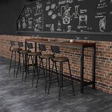 4.5 out of 5 stars. Creative Solid Wood Bar Counter Table And Chair Combination Cafe Home Bar Table Tea Shop Bar Table High Table And Chair Aliexpress